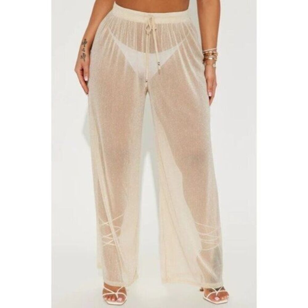 Tinibikini swimwear Summer Nights Coverup Pants Gold Size‎ X-Large RefFNB